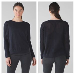 Lululemon Bhakti Life Sweater Heathered Naval Blue